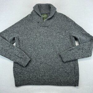 Eddie Bauer Wool Sweater 2XL XXL Men's Lambswool V Neck Casual Outdoors